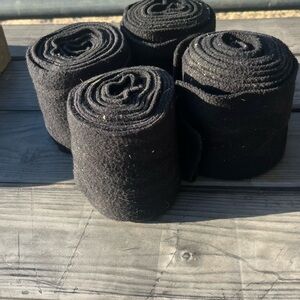Set of Four Black Polo Wraps